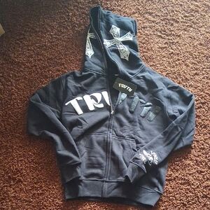 Truth Black Zip Up Sweater